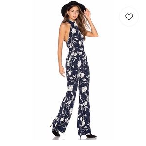 Flynn Skye Ava jumpsuit in navy blue size small
